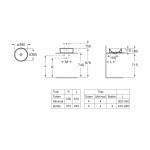 Накладной умывальник Roca The Gap 3270MJ